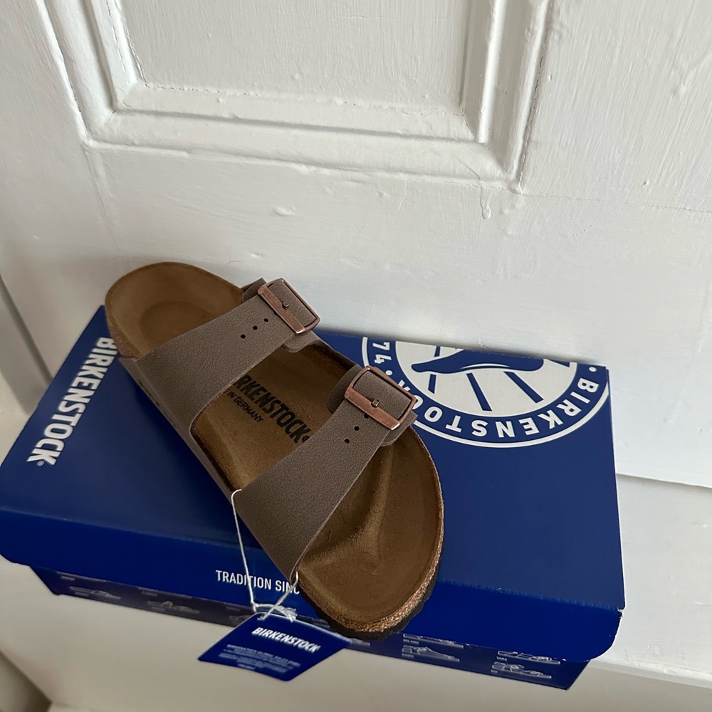 Birkenstock Arizona Birkibuc Mocha Sandals Sz 36